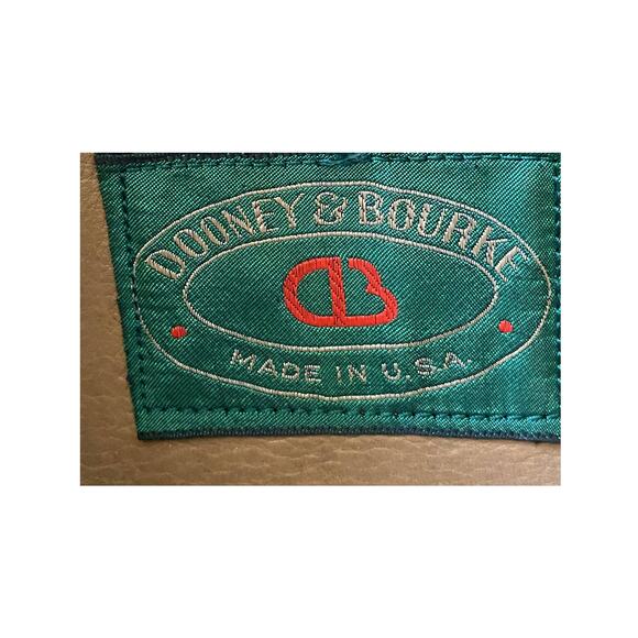 Rare Vintage Dooney and Bourke AWL Bone British Tan saddle tack calvary bag - Picture 3 of 12